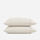Coastal Cotton Mist Pillowcase Set Light Ochre - Off White