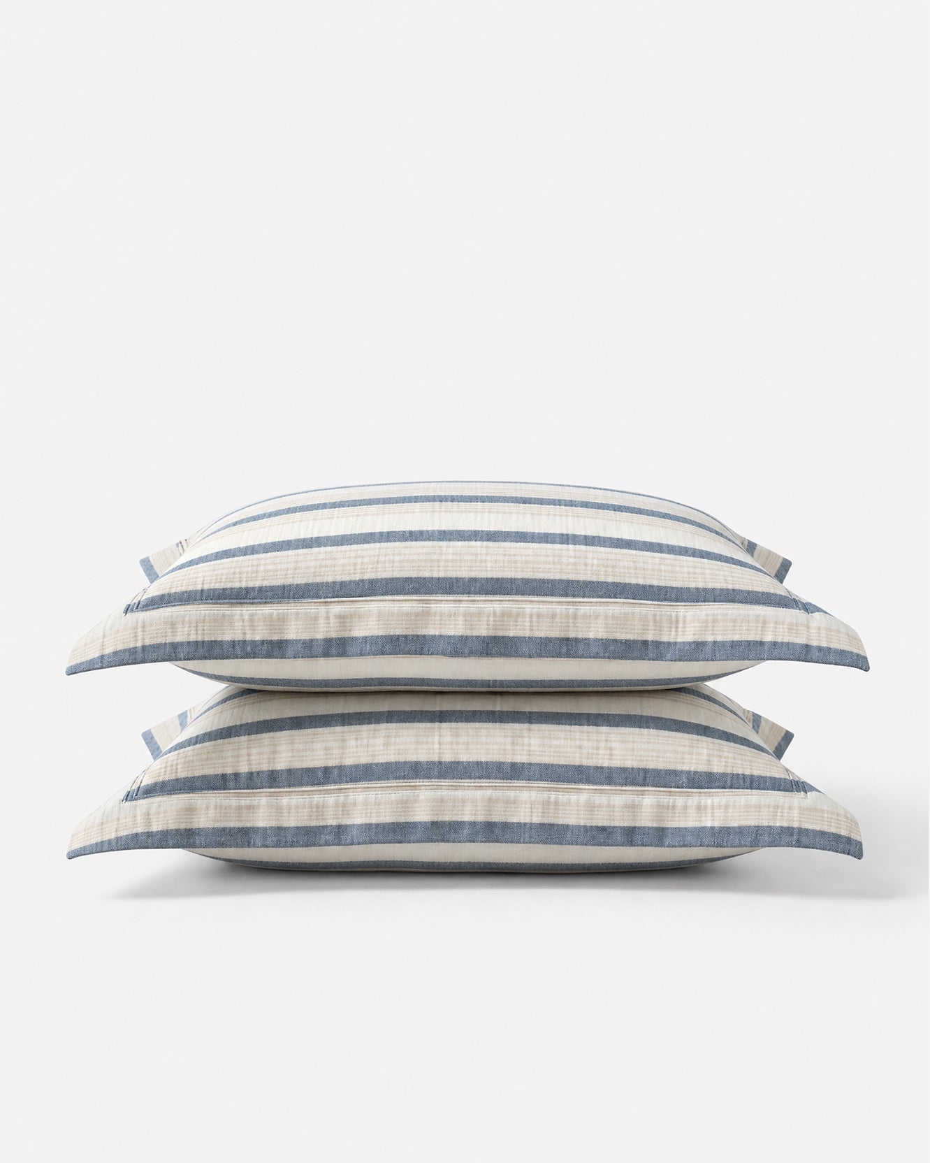 Coastal Cotton Mist Sham Set Light Ochre - Off White