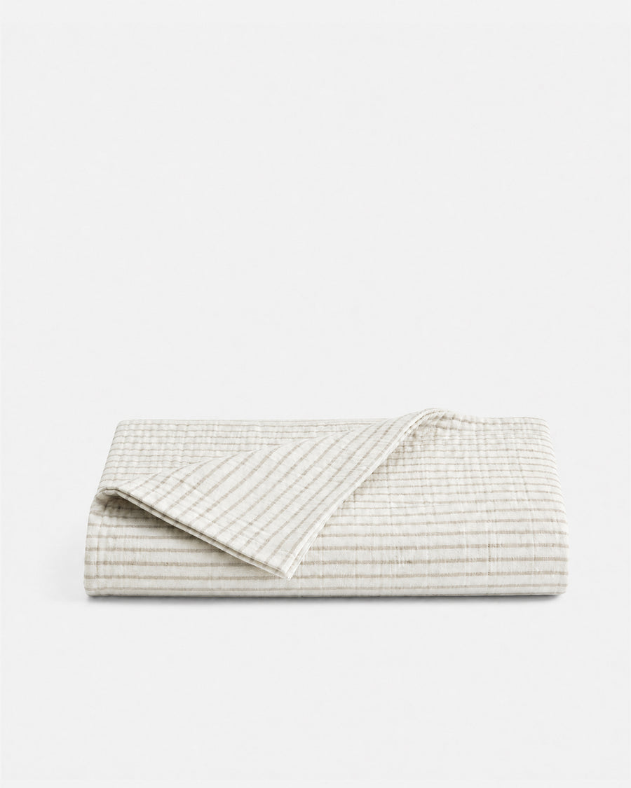 Coastal Cotton Mist Top Sheet Light Ochre - Off White