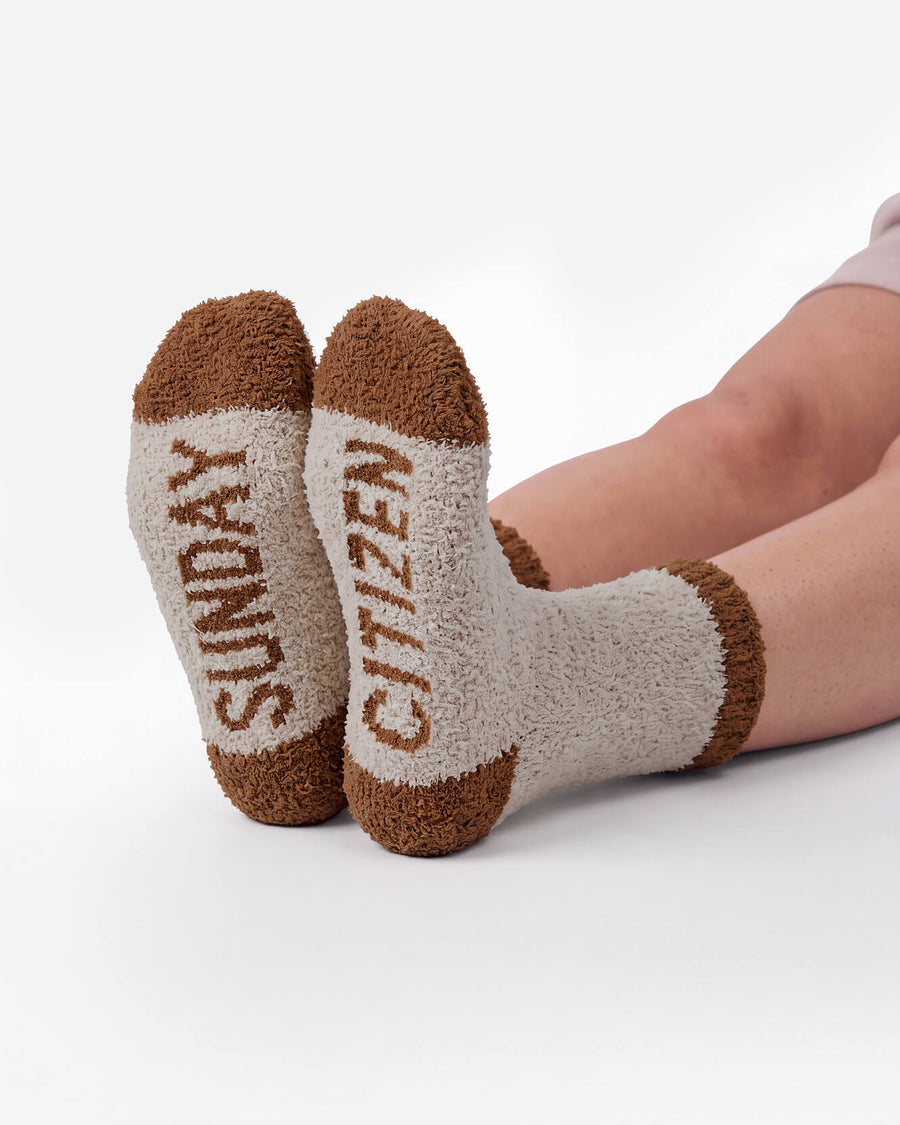 Snug Colorblock Socks vanilla - sienna