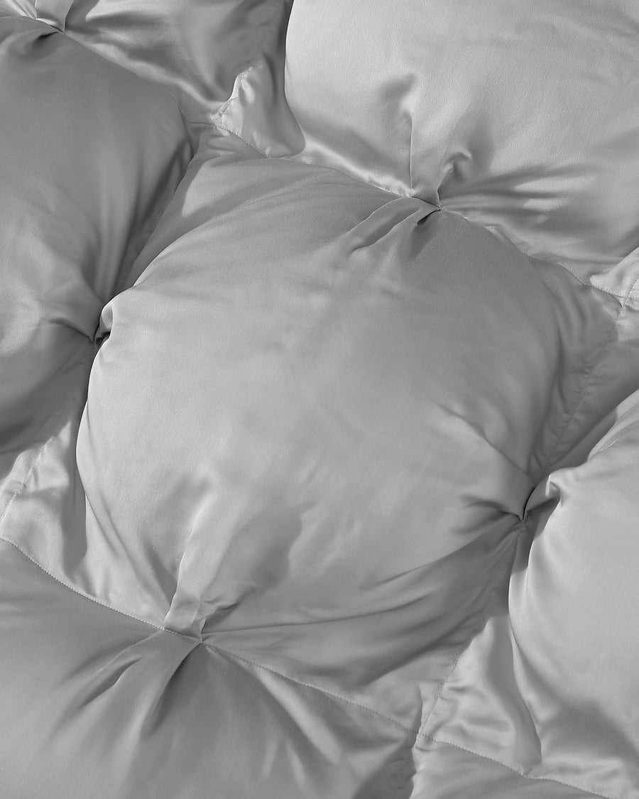 Cooling Bamboo Viscose Bubble Comforter Grey