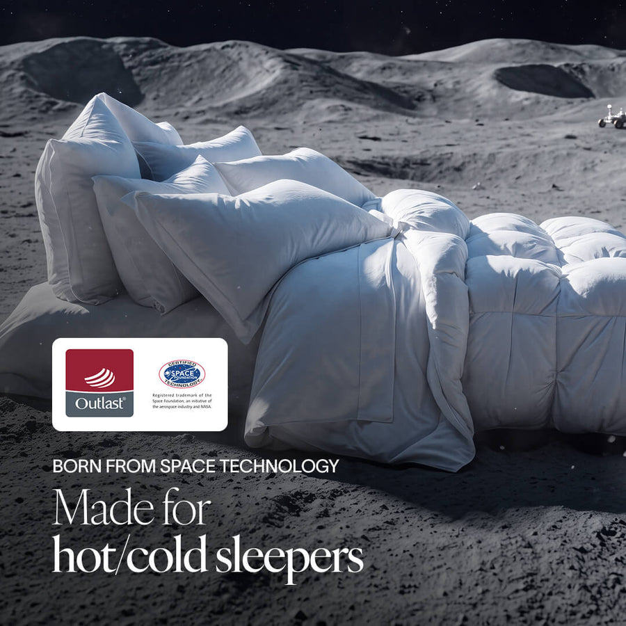 Cooling Bamboo Viscose Bubble Comforter White
