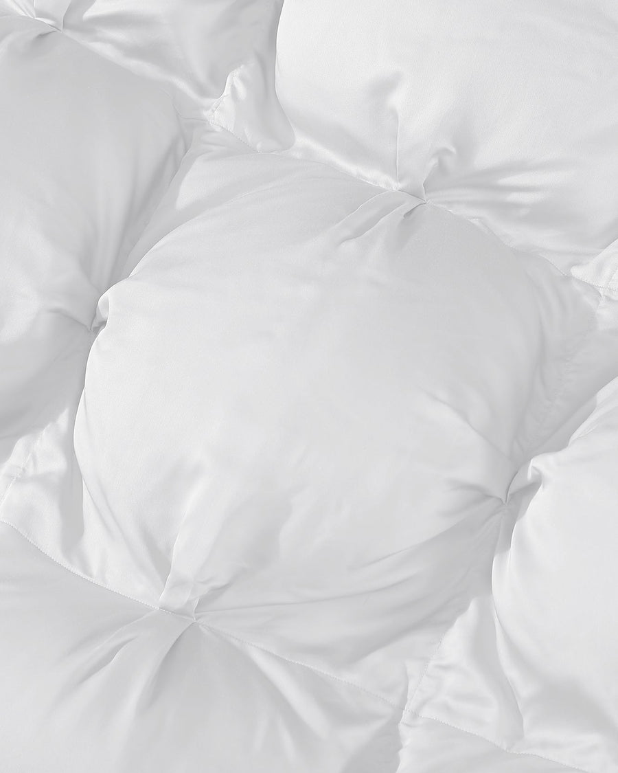 Cooling Bamboo Viscose Bubble Comforter White