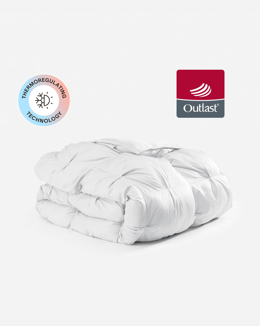 Cooling Bamboo Viscose Bubble Comforter White