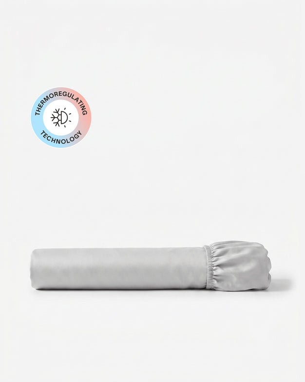 Bamboo Viscose Cooling Fitted Sheet Grey