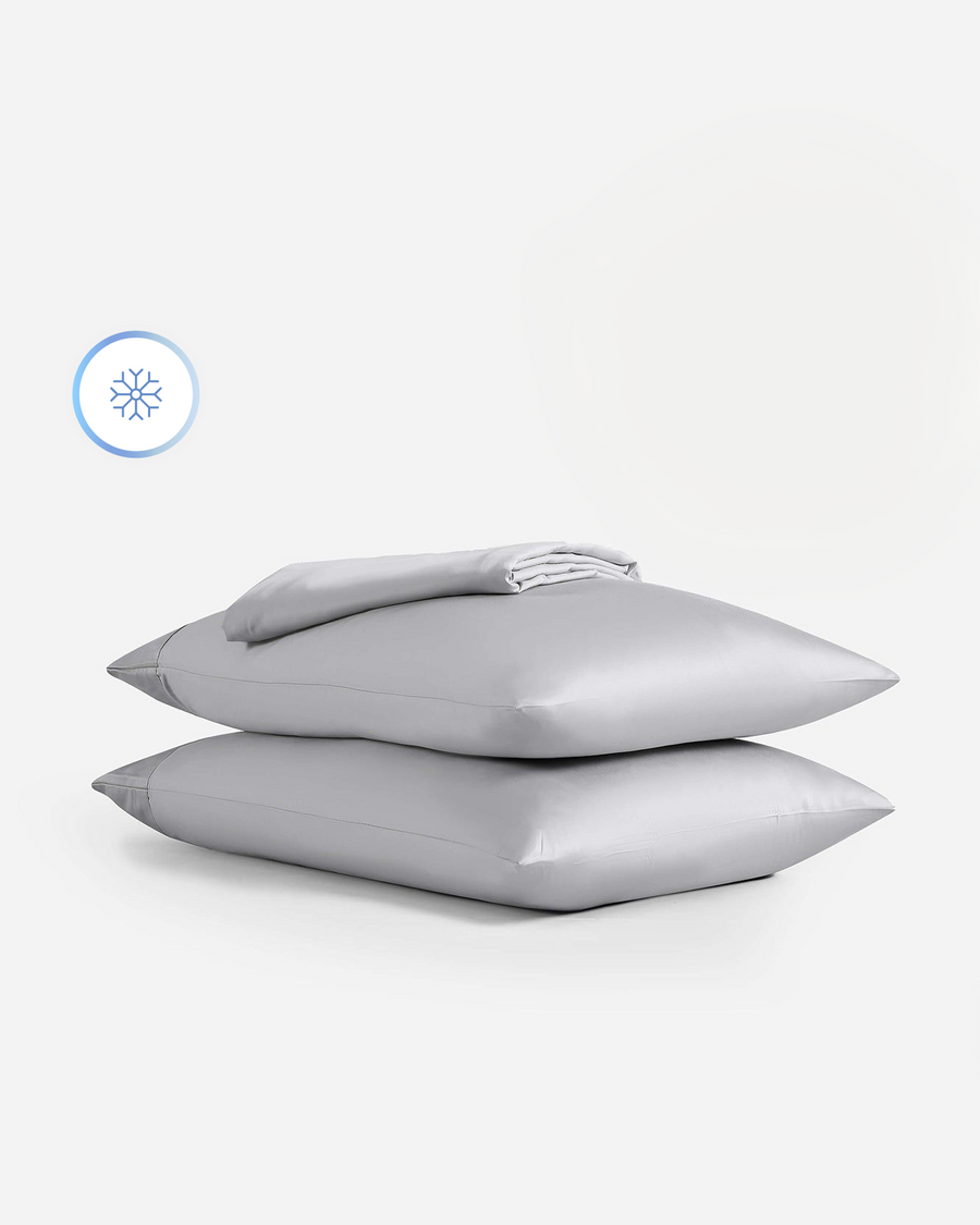 Cooling Bamboo Viscose Fitted  Sheet Set Grey