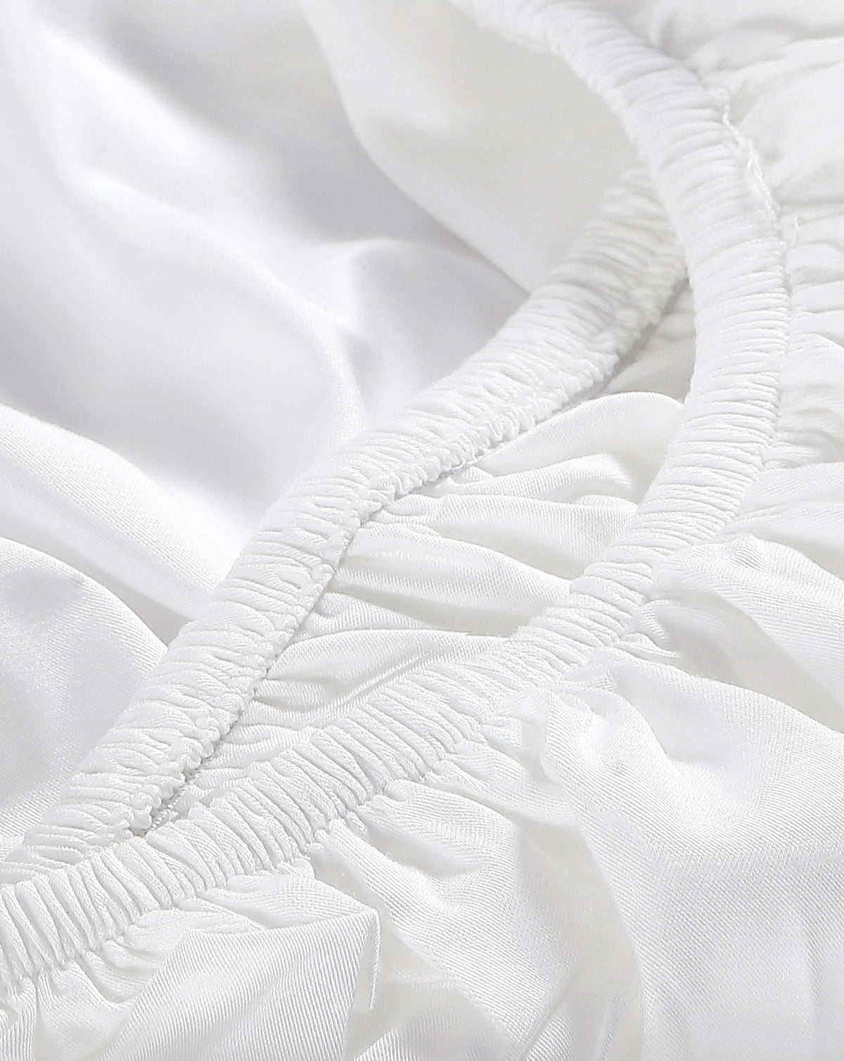 Bamboo Viscose Cooling Fitted Sheet White
