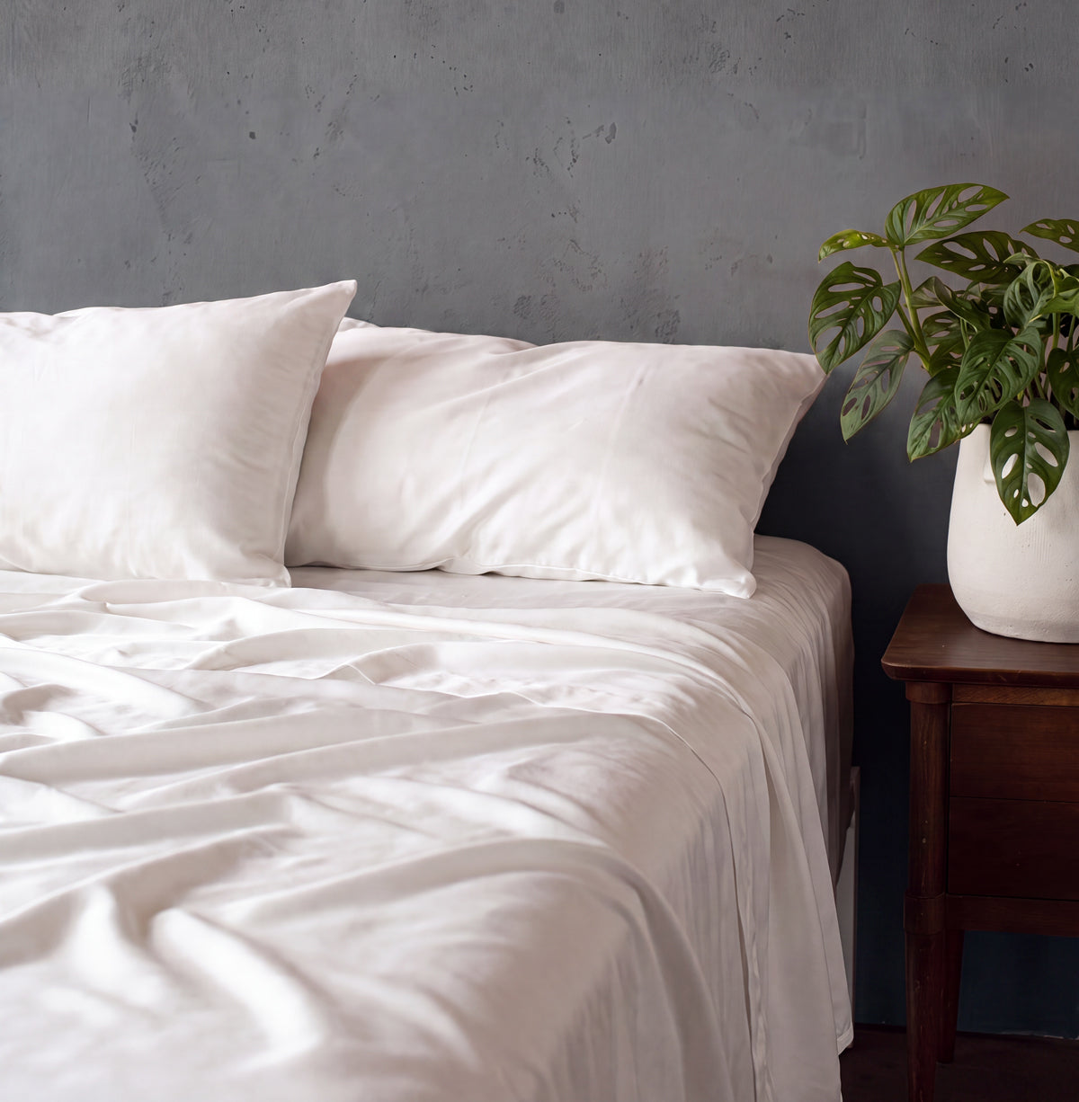 Cooling Bamboo Viscose Sheet Set White
