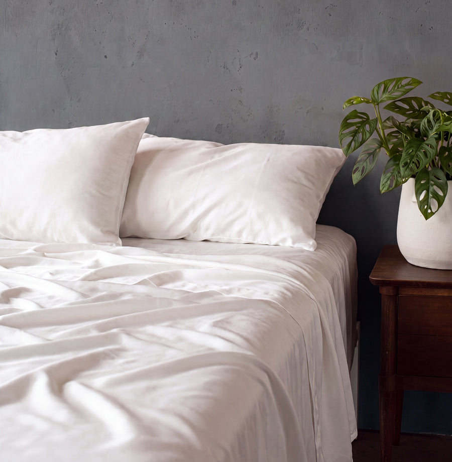 Cooling Bamboo Viscose Sheet Set White