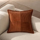 Cotton Corduroy Large Throw Pillow Rust