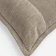 Cotton Corduroy Large Throw Pillow Taupe
