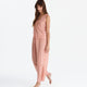 Aurora Cotton Mist Long Pajama Set Light Ochre - Off White