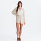 Salvia Cotton Mist Pool Cover Up Light Sage - Off White