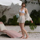 Salvia Cotton Mist Pool Cover Up Light Sage - Off White