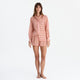 Aurora Cotton Mist Short Pajama Set Light Ochre - Off White