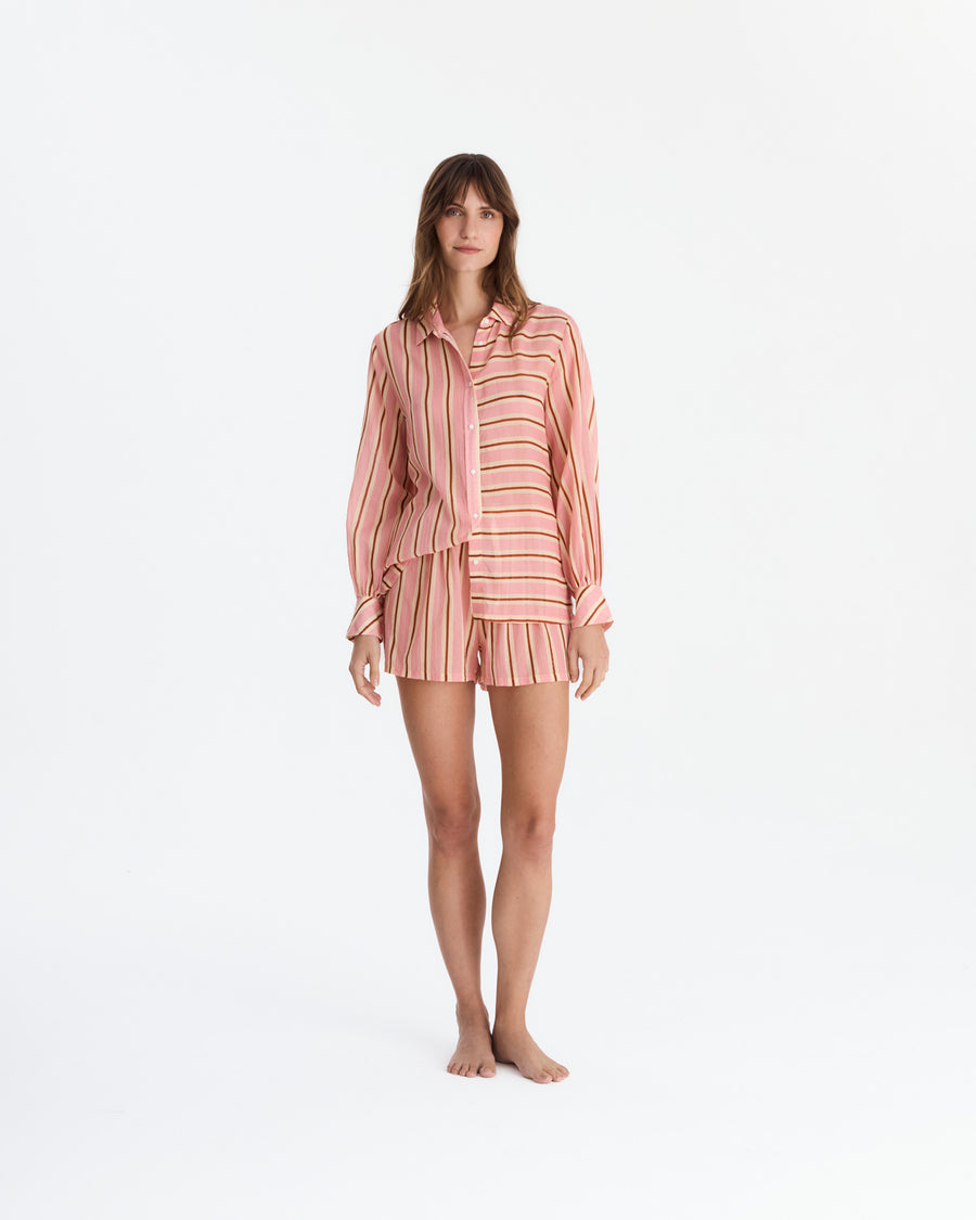Image of Aurora Cotton Mist Short Pajama Set
