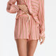 Aurora Cotton Mist Short Pajama Set Light Ochre - Off White 