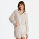 Salvia Cotton Mist Short Pajama Set Light Sage - Off White