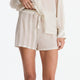 Salvia Cotton Mist Short Pajama Set Light Sage - Off White
