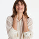 Salvia Cotton Mist Short Pajama Set Light Sage - Off White