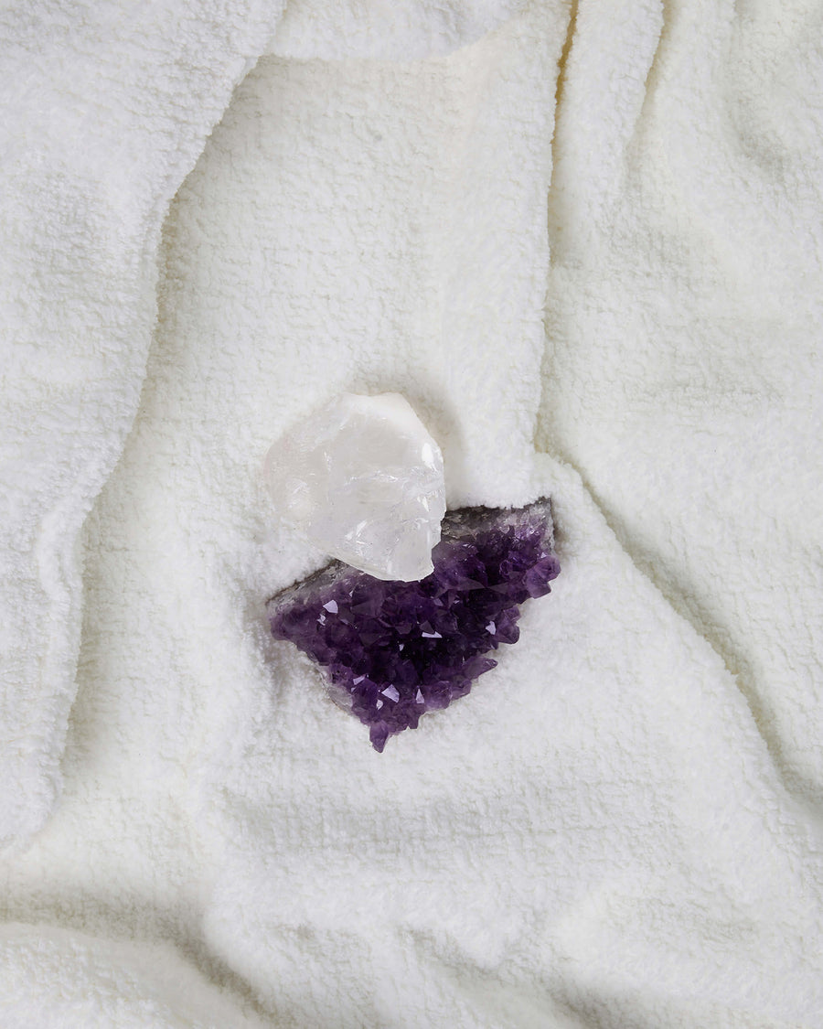 Sunday Citizen Crystal Weighted Blanket in Off White