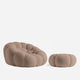 Ciel Chair + Ottoman Set Mocha