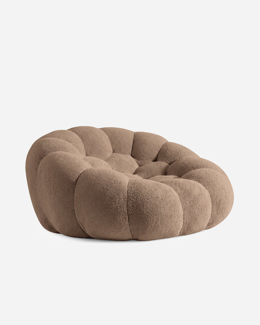 Ciel Chair + Ottoman Set Mocha