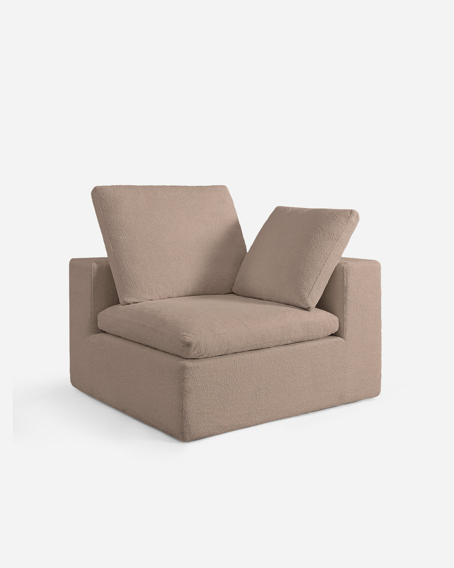 Hudson Right Corner Module Mocha
