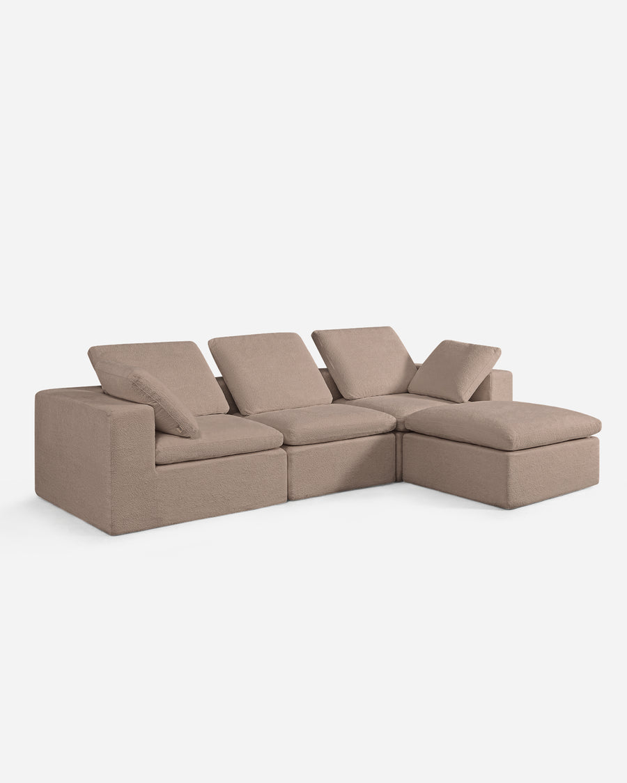 Hudson Right Corner Module Mocha