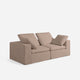 Hudson Modular Love Seat Sofa Mocha