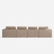 Hudson Modular Extended Sectional Sofa Mocha