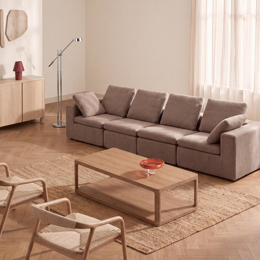 Hudson Modular Four Seater Sofa Mocha
