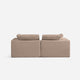 Hudson Modular Love Seat Sofa Set Mocha