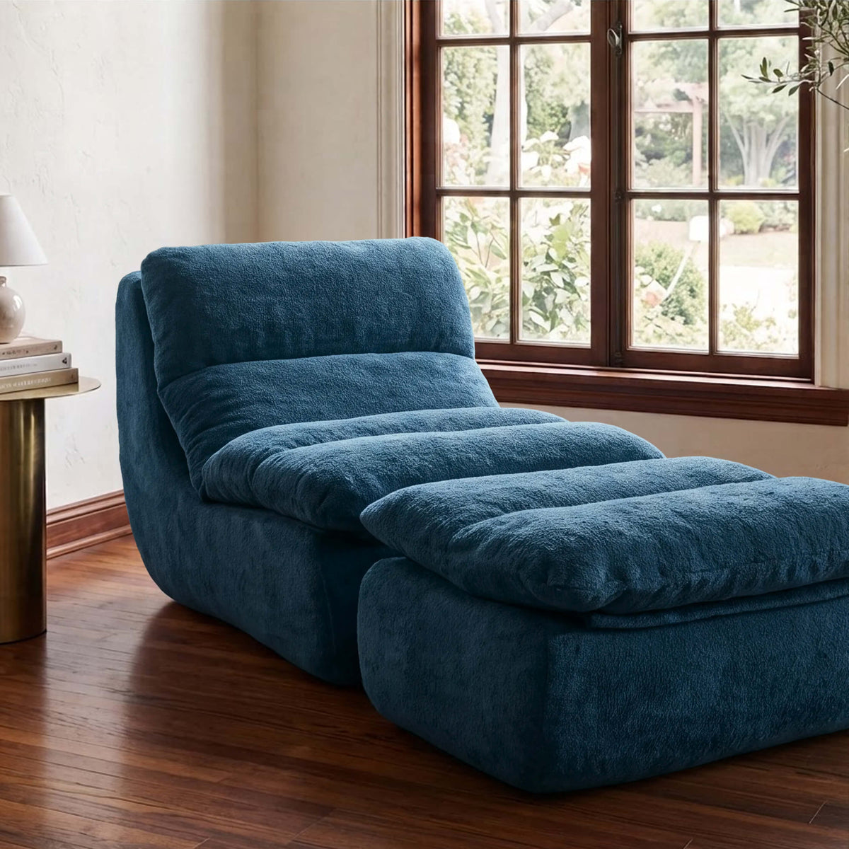 Lennox Indoor Chair + Ottoman Set Mediterranea