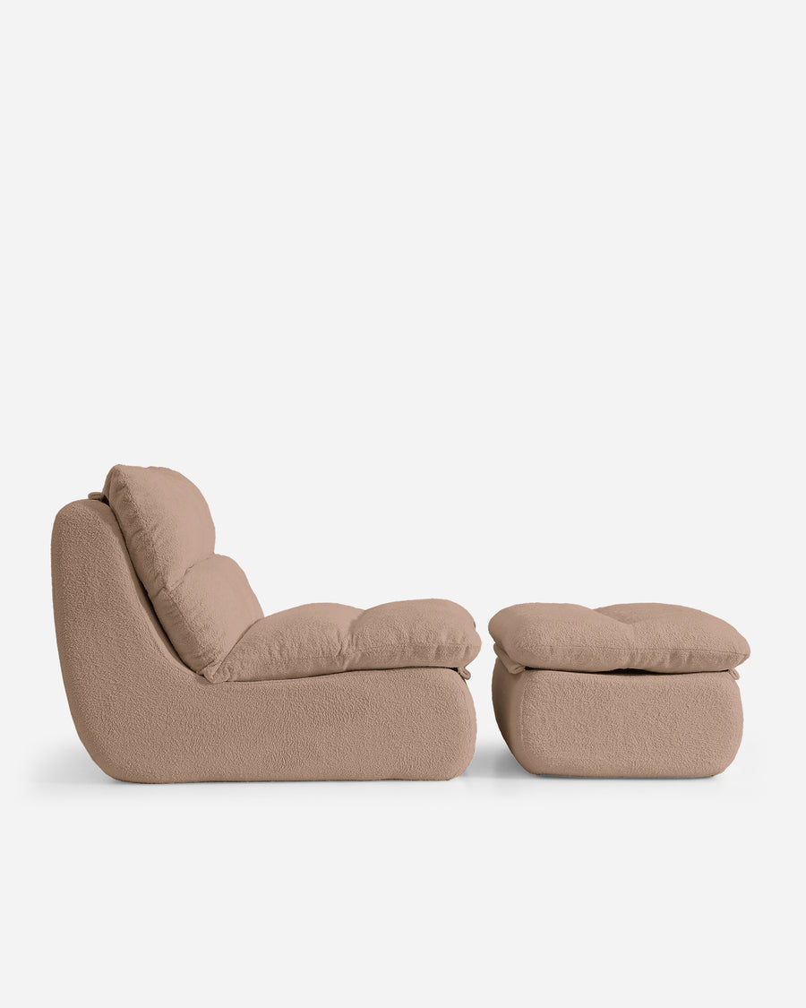 Image of Lennox Indoor Chair + Ottoman Set