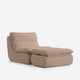 Lennox Indoor Chair + Ottoman Set Mocha