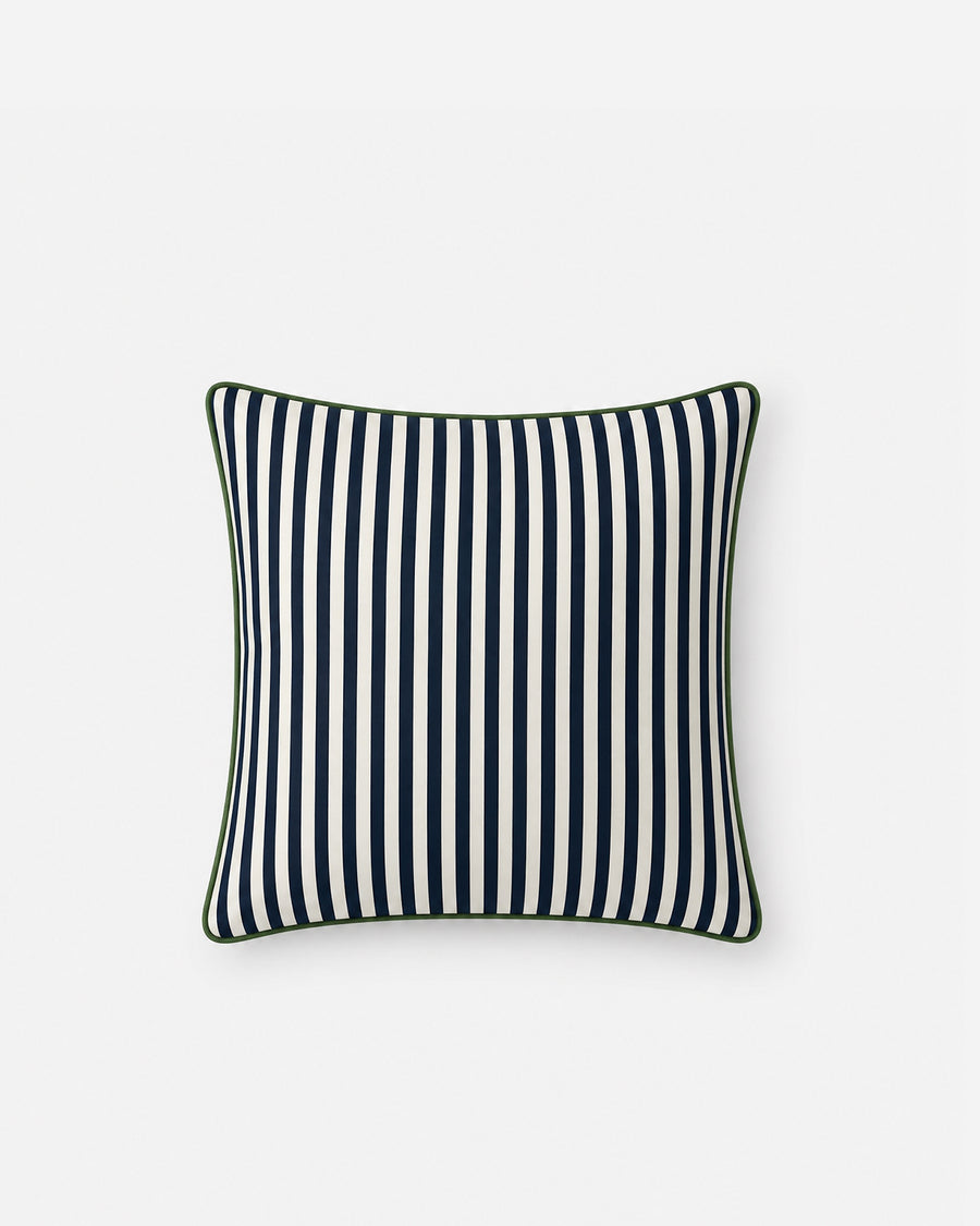 Sunday Citizen Lemone Outdoor Throw Pillow in Midnight - White