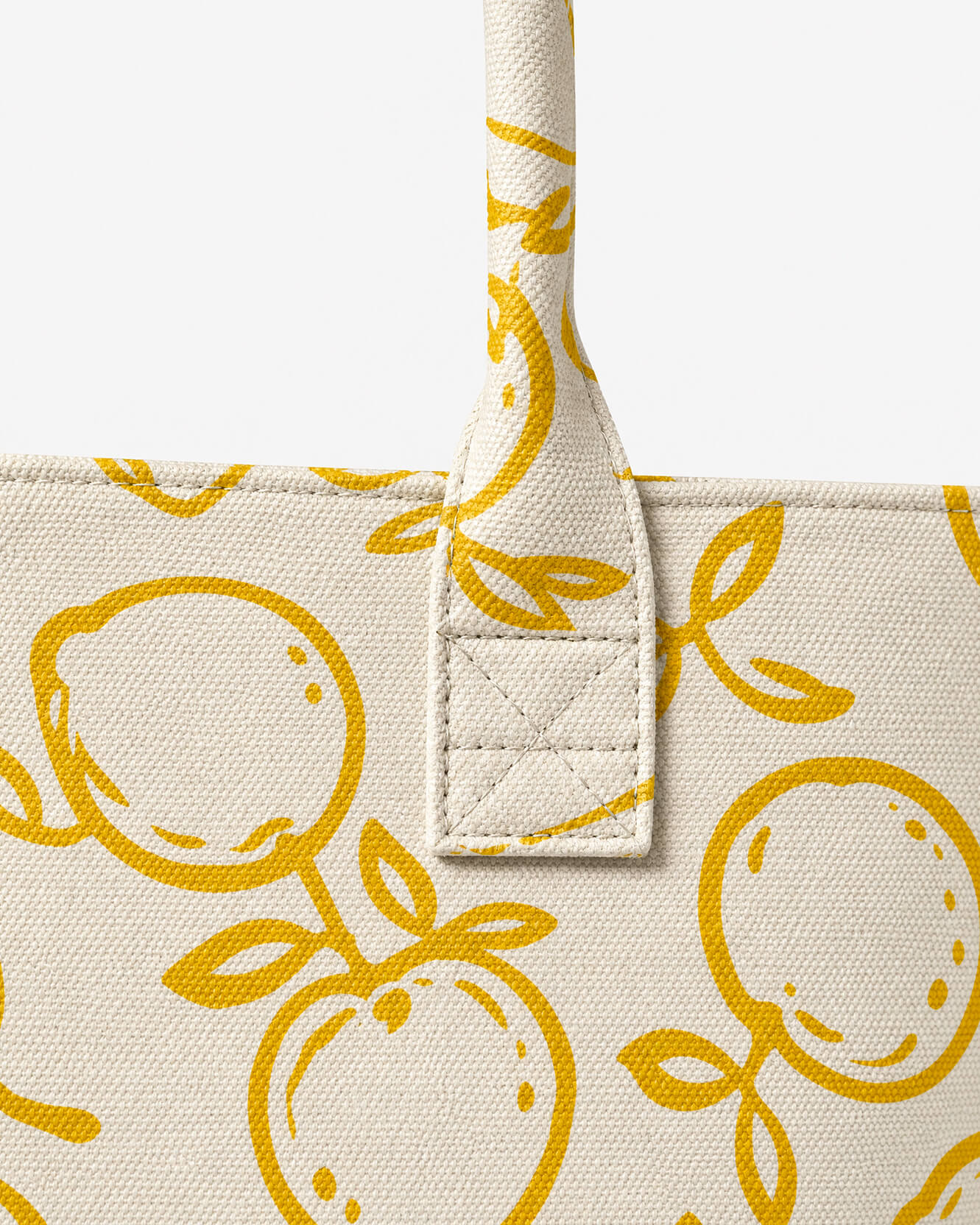 Sunday Citizen Lemons Tote Bag in Ochre
