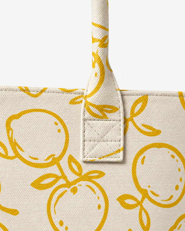 Sunday Citizen Lemons Tote Bag in Ochre