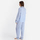 Sunday Citizen Lovely Silky Lyocell Long PJ  White - Endless sky
