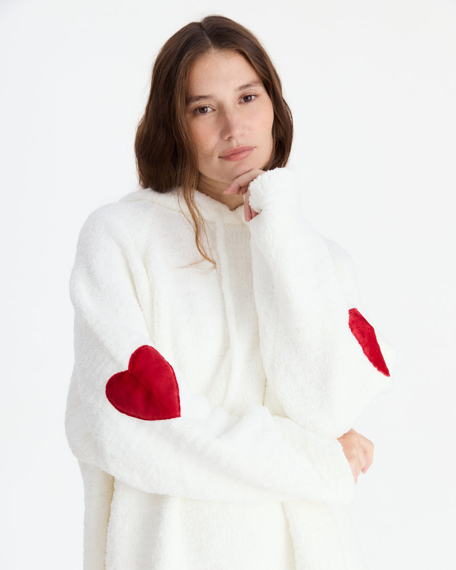 Sunday-Citizen_Lovely-Snug-Blanket-Hoodie_Off-White Off White - Red