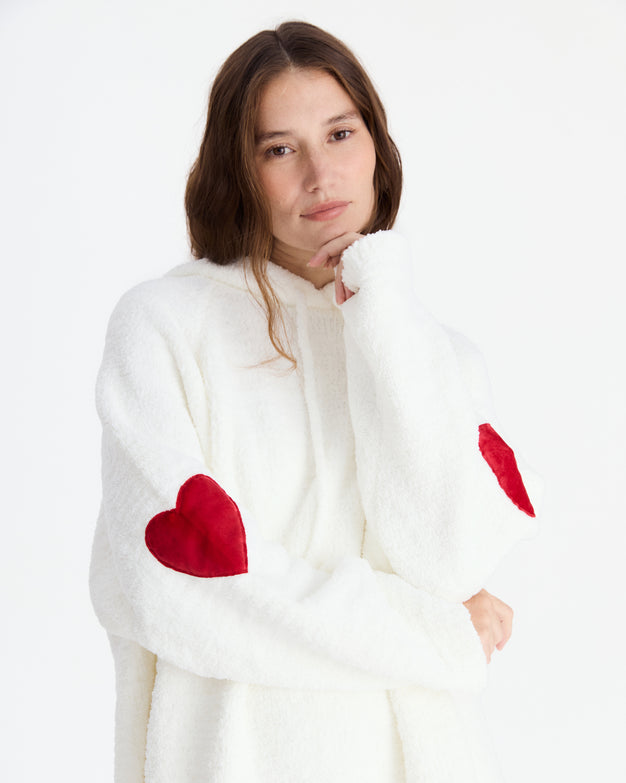 Sunday-Citizen_Lovely-Snug-Blanket-Hoodie_Off-White Off White - Red