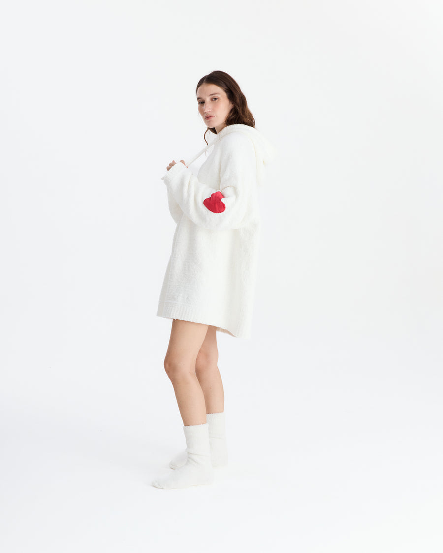Sunday-Citizen_Lovely-Snug-Blanket-Hoodie_Off-White Off White - Red