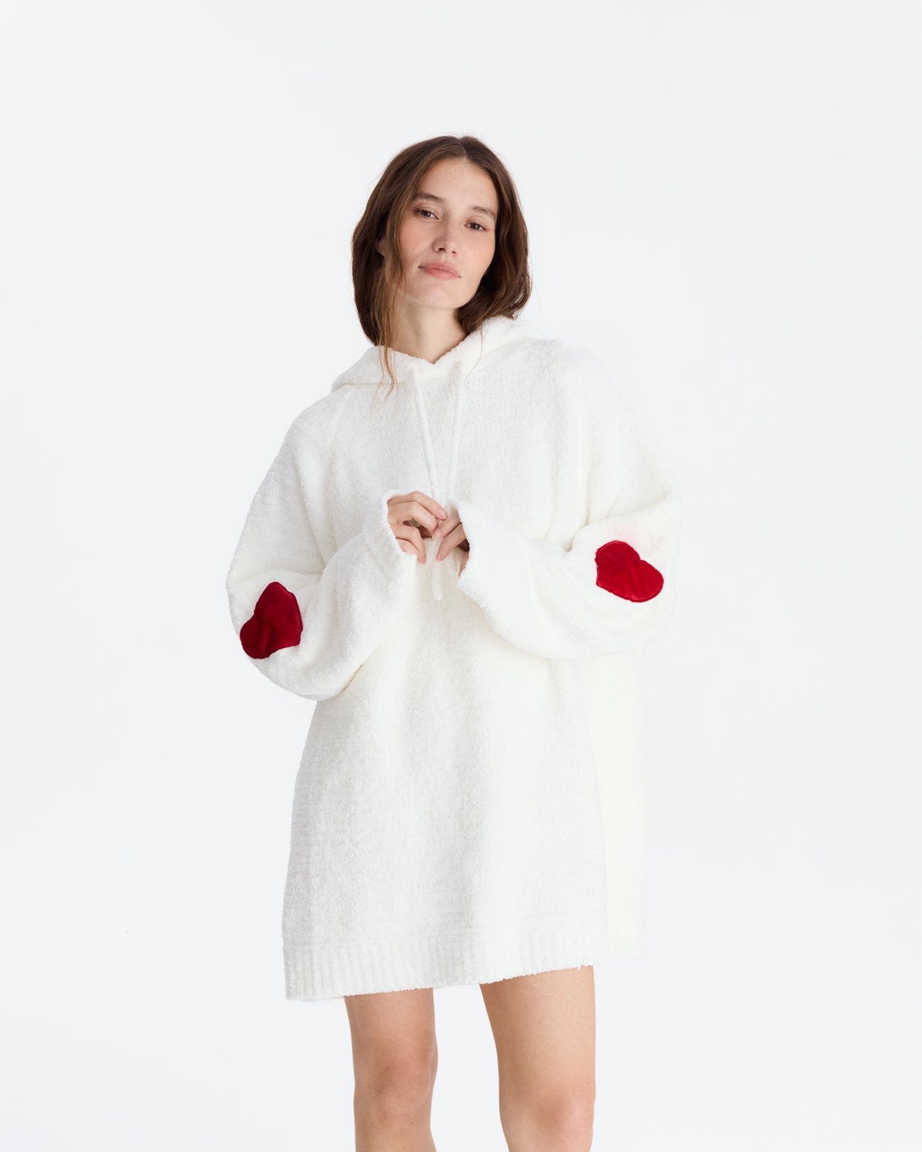 Sunday-Citizen_Lovely-Snug-Blanket-Hoodie_Off-White Off White - Red