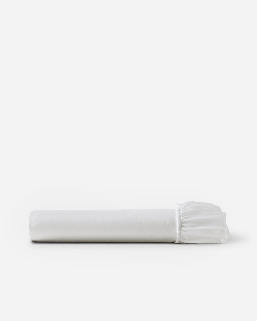 Image of Luce Cotton Sateen Fitted Sheet