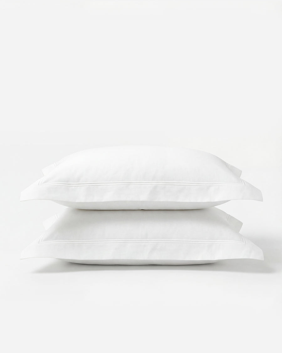 Sunday Citizen Luce Cotton Sateen Sham Set in White