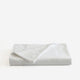 Luce Cotton Sateen Top Sheet with Stitched Trim White