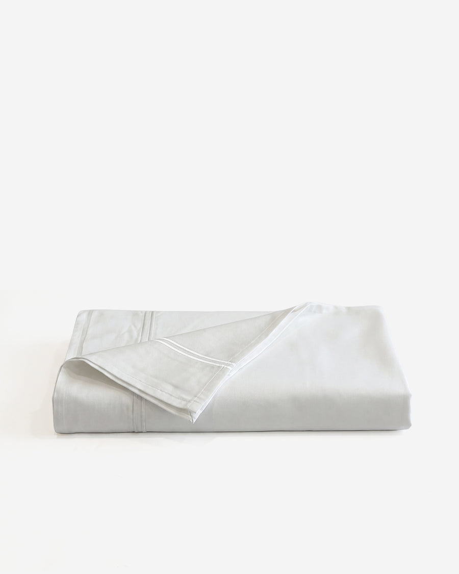 Image of Luce Cotton Sateen Embroidered Top Sheet