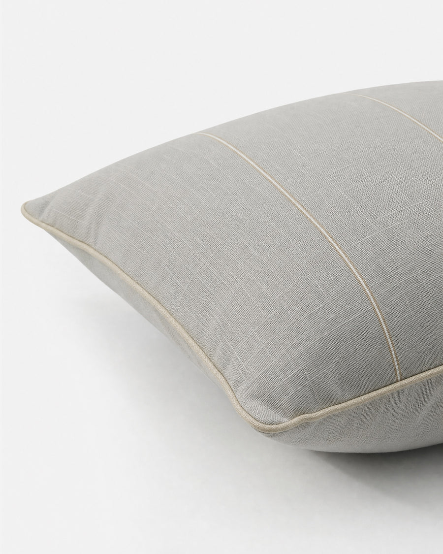 Sunday Citizen Luna Throw Pillow in Cloud Gray - Off White