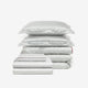 Sunday Citizen Mare Silky Lyocell in Misty Blue - White